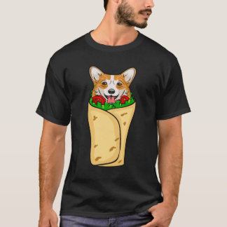 Funny Burrito Corgi Hund Mexico Sombrero Fiesta832 T Shirt
