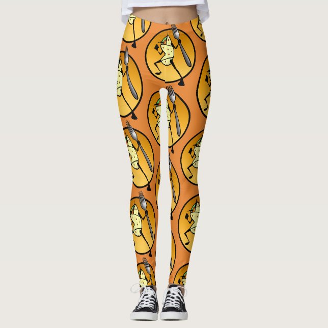 FUNNY BURRITO GRAPHIC MÖNSTER LEGGINGINGS LEGGINGS (Framsida)