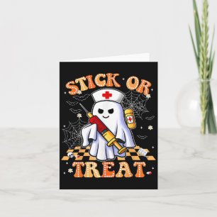 Funny Bus eller godis Boo Nurse Halloween Costumes Kort