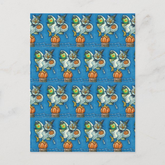 FUNNY BUS ELLER GODIS SMELL MITT FODER HALLOWEEN U VYKORT (Framsida)