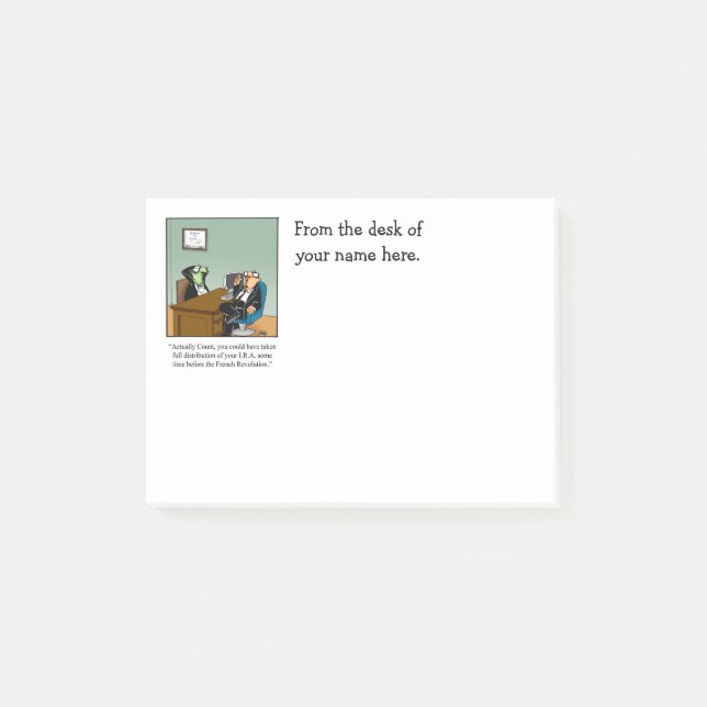 Funny Business Humor anpassningsbara post IT-antec Post-it Block (Framsida)