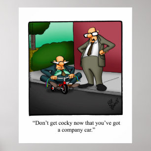 Funny Business Kontors humor Poster