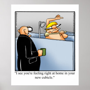 Funny Business Kontors humor Poster