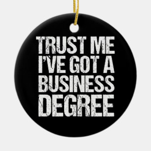 Funny Business School Studenten MBA-examen Julgransprydnad Keramik