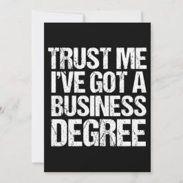 Funny Business School Studenten Personlig Grad Kort