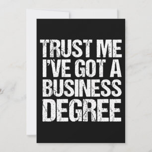 Funny Business School Studenten Personlig Grad Kort