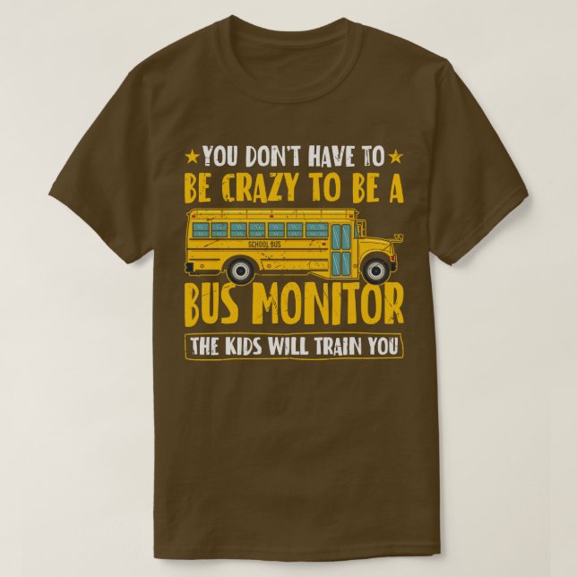 Funny Buss-bildskärm T Shirt (Design framsida)