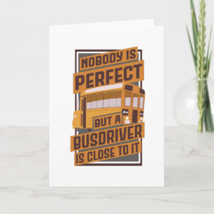 Funny Buss Driver School Buss Kort