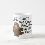 Funny Busy Beaver för honom eller hennes Gift Tea  Kaffemugg<br><div class="desc">En rolig gåva till hemmet,  kontoret eller utomhusarbetaren som är upptagen i ditt liv. De uppskattar erkännandet även om det inte minskar deras projektbelastning. Se mer upptagna bäverpresenter på Zigglets här på Zazzle.</div>
