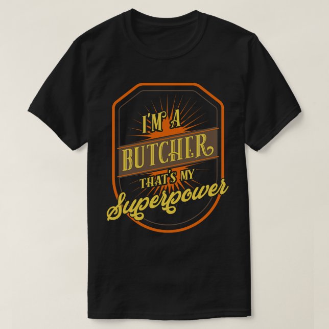 Funny Butcher T Shirt (Design framsida)