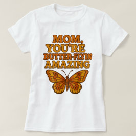 Funny Butterfly Mamma White T-Shirt - Gift Tee