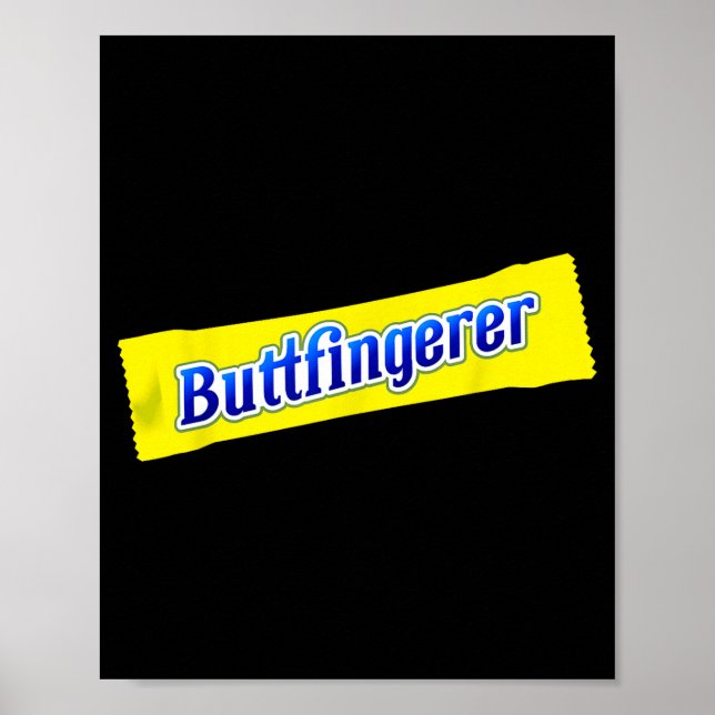 Funny Buttfingerer Inappropriate Offensive Adult D Poster (Framsidan)