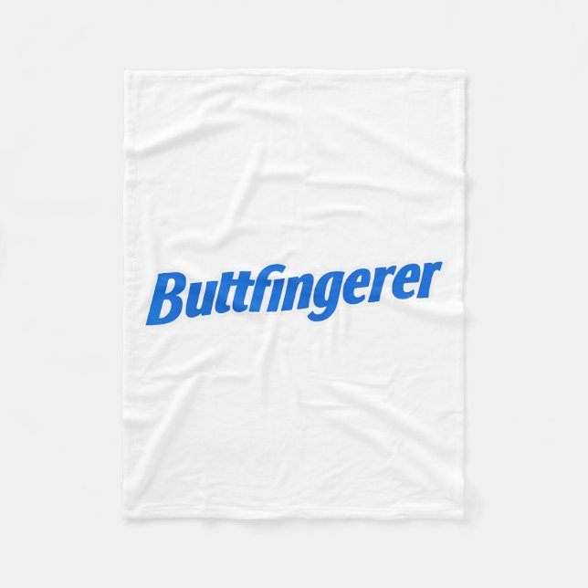Funny Buttfingerer Tee Butt Fingerer Halloween Emb Fleecefilt (Framsidan)