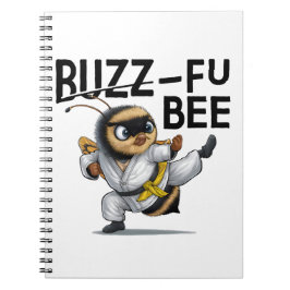 Funny Buzz-Fu Bee Martial Arts Anteckningsbok