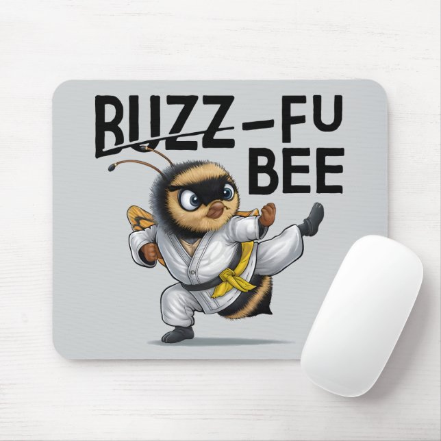 Funny Buzz-Fu Bee Martial Arts Musmatta (Med mus)