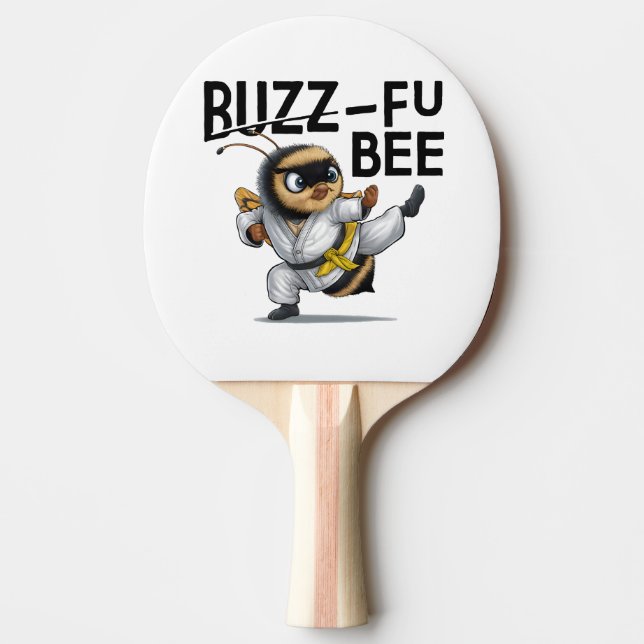 Funny Buzz-Fu Bee Martial Arts Pingisracket (Framsidan)