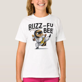 Funny Buzz-Fu Bee Martial Arts T Shirt