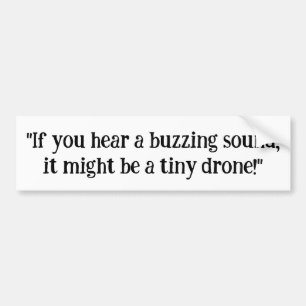 Funny Buzzing Drone Bildekal