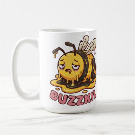 Funny Buzzkill Tired Bee Coffee Mug Kaffemugg
