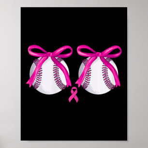 Funny Bysebyll Breast Cancer Awareness Coqu Poster