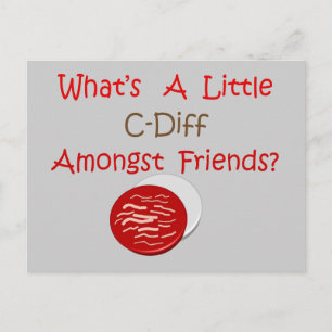 Funny C-Diff Nurse T-Shirts & Gifts Vykort