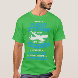 Funny Cabin Flight Attendant Steward Gift T Shirt