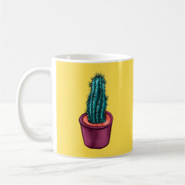 Funny Cactus in Pot Konstig Trippy Psychedelic Kaffemugg