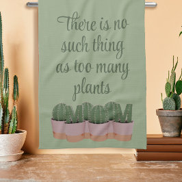 Funny Cactus Mamma Houseplant Grönt Kitchen Towel Kökshandduk