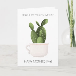 Funny Cactus Mors dag-kort Kort