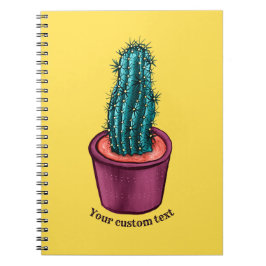 Funny Cactus Pot Trippy Psychedelic Prickly Hugs Anteckningsbok
