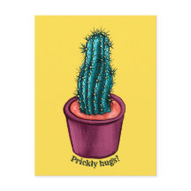 Funny Cactus Psychedelic Poged Succulent Plant