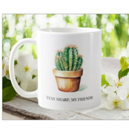 Funny Cactus Stanna Vassa Garden House Plants Pot Kaffemugg