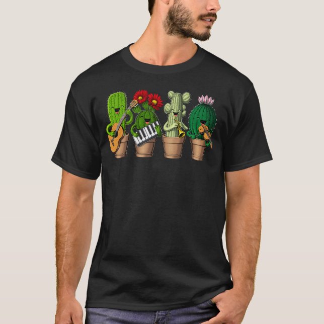 Funny Cactus T Shirt (Framsida)