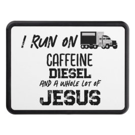 FUNNY Caffeine Diesel och Jesus Grunge Trucker Dragkroksskydd