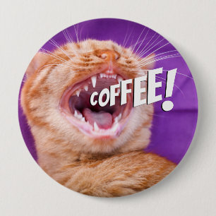 Funny Caffeine Loving Cat Coffee Knapp