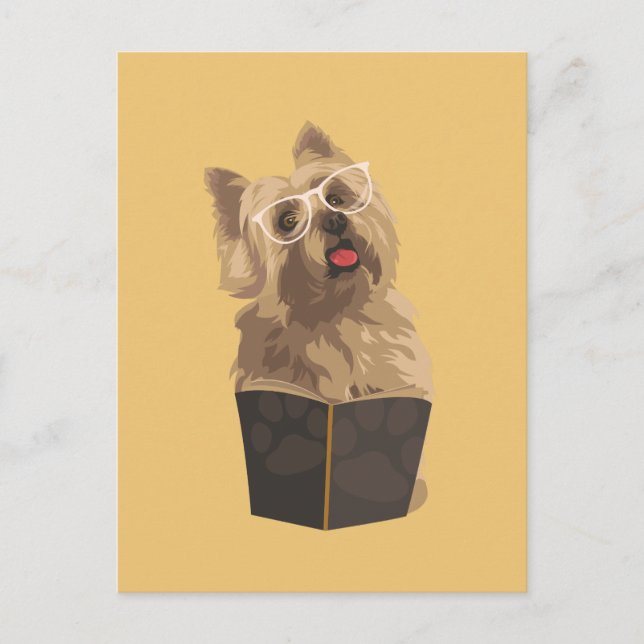 Funny Cairn Terrier-vykort för Hundälskare Vykort (Framsida)