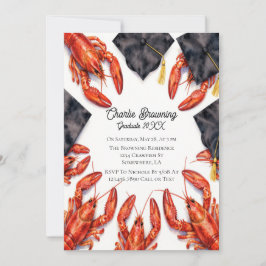 Funny Cajun Graduation Party Invitation Inbjudningar