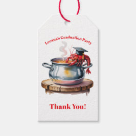 Funny Cajun Graduation Party Thank You Presentetikett