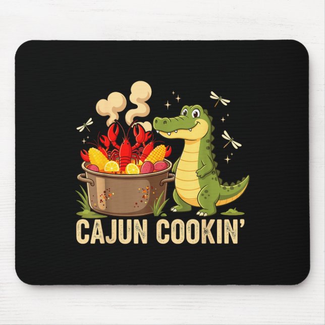 Funny Cajun Louisiana Boil Alligator Crawfish Mard Musmatta (Framsidan)