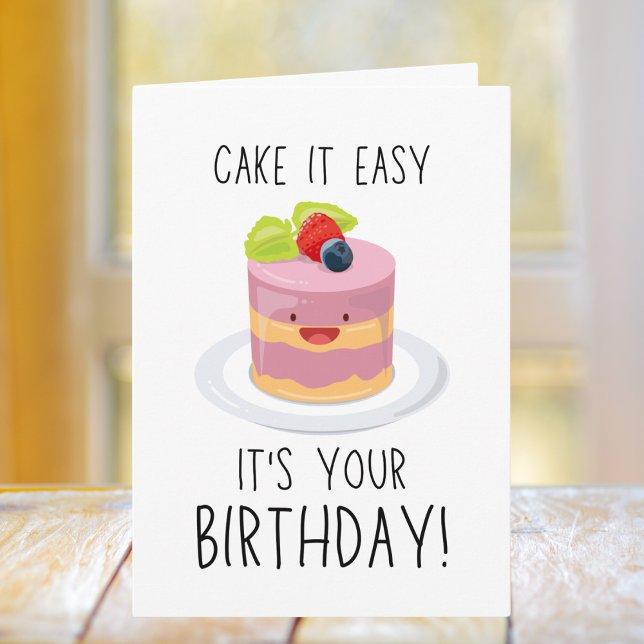 Funny Cake Birthday Kort (Skapare uppladdad)