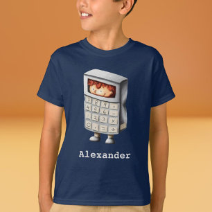 Funny Calculator Kids Math T Shirt