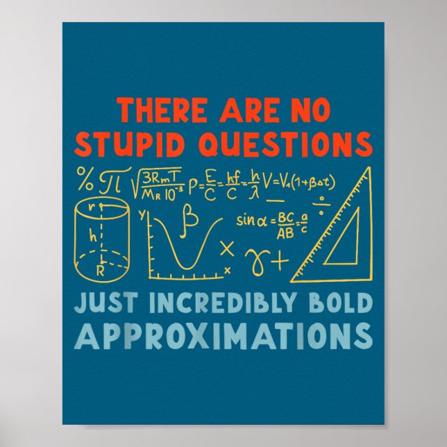 Funny Calculus Teacher Math Lover Mathematics Sarc Poster (Framsidan)