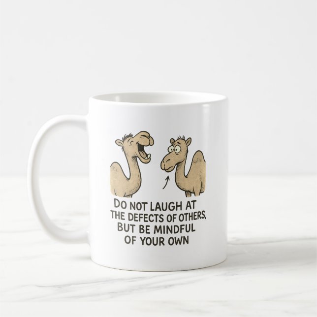 Funny Camel Mugg - Witty Quote Kopp (Vänster)