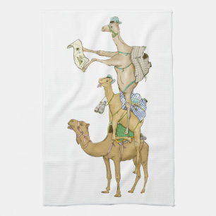 Funny Camel Trek Safari Kökshandduk