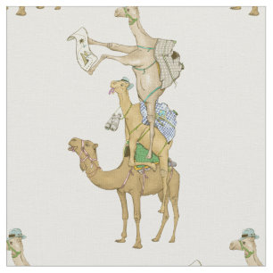 Funny Camel Trek Safari Tyg