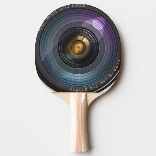 Funny Camera Lens Round Pingisracket (Framsidan)