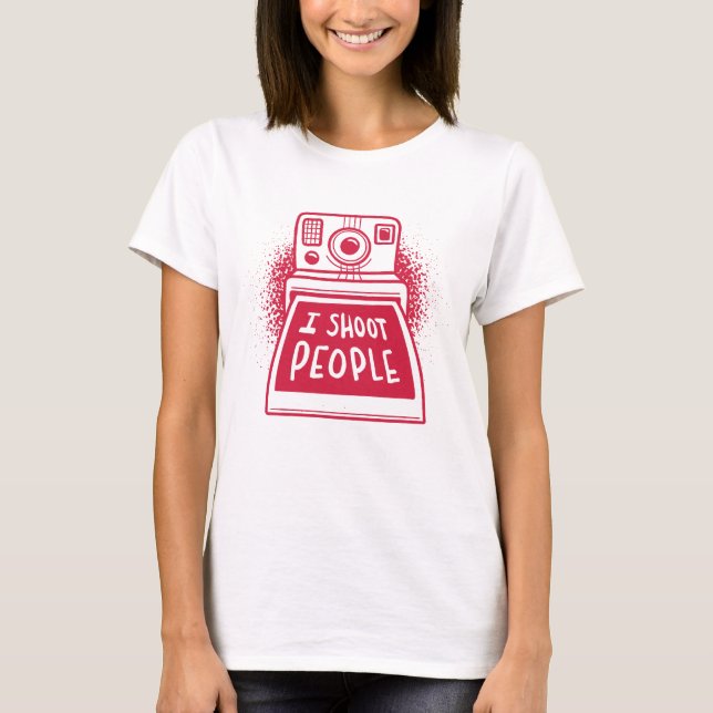 Funny Camera Quote T Shirt (Framsida)
