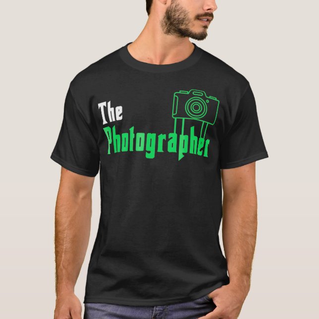 Funny Camera Shirt Gift Photographer Photography t (Framsida)