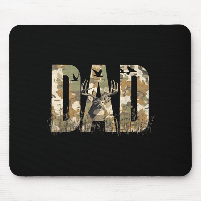 Funny Camo Dad Hunting Camouflage Deer Father's Da Musmatta (Framsidan)