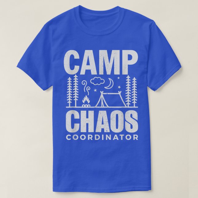 Funny CampCamping Chaos Coordinator Hiking Adventu T Shirt (Design framsida)